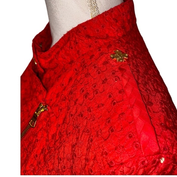 Vintage Green With Envy  Military Style Coat for Women in Red SIZE LARGE - Picture 4 of 13